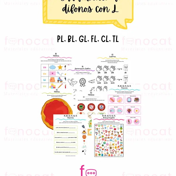 Cuadernillo de Dífonos con L