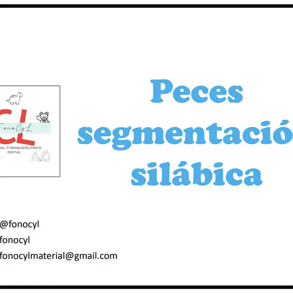 Peces de segmentación silábica