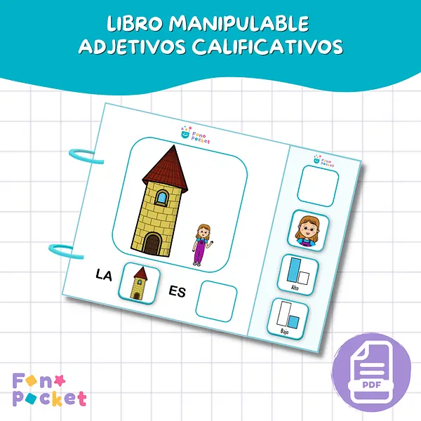 Libro manipulable adjetivos calificativos