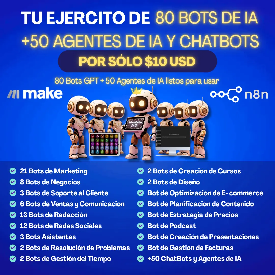 Pack Pro de 80 bots