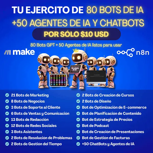 Pack Pro de 80 bots