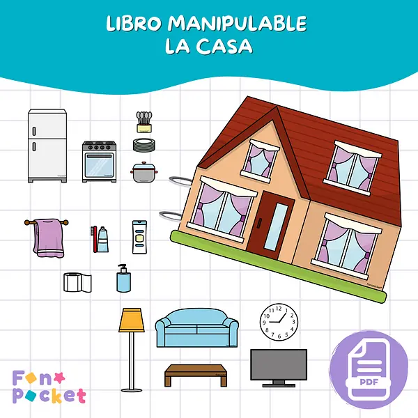 Libro manipulable la casa