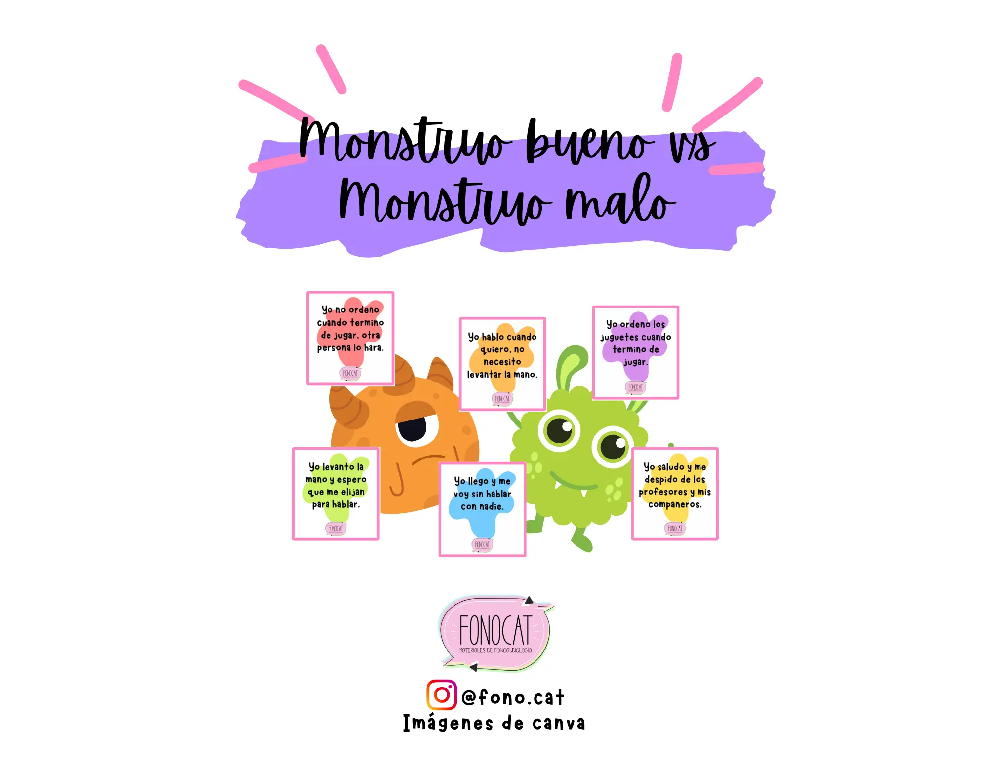 Monstruo bueno VS Monstruo malo