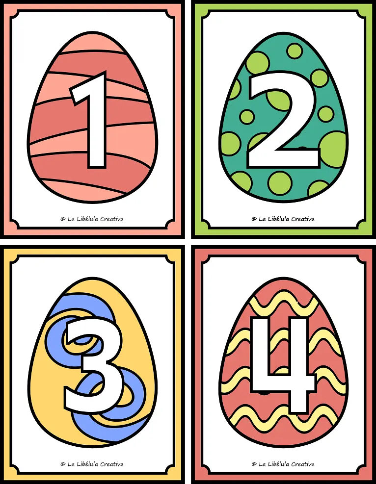 FLASH CARDS NUMEROS 0 A 100  - PASCUA - HUEVOS - PALETA PASCUA - COLOR Y BLANCO Y NEGRO_g5.png