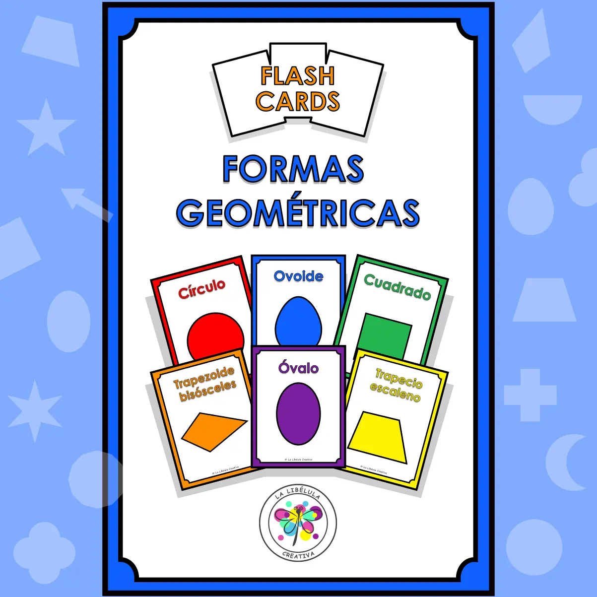 Spanish Geometrics Shapes Flash Cards Tarjetas Figuras Formas Geométricas