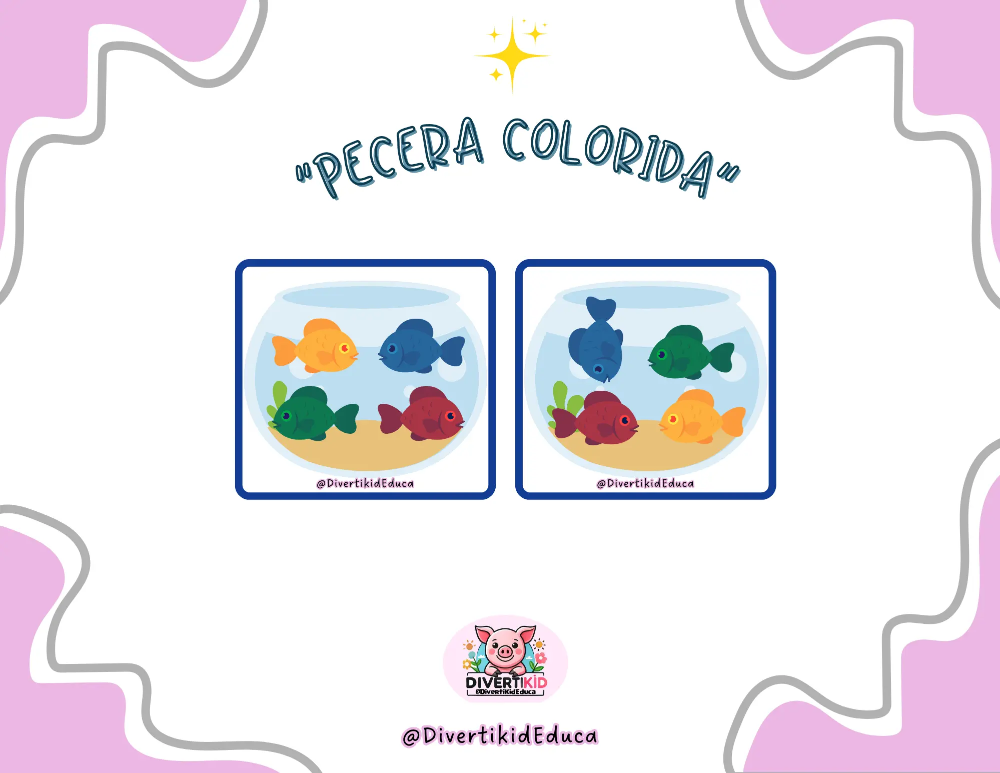 Pecera de colores