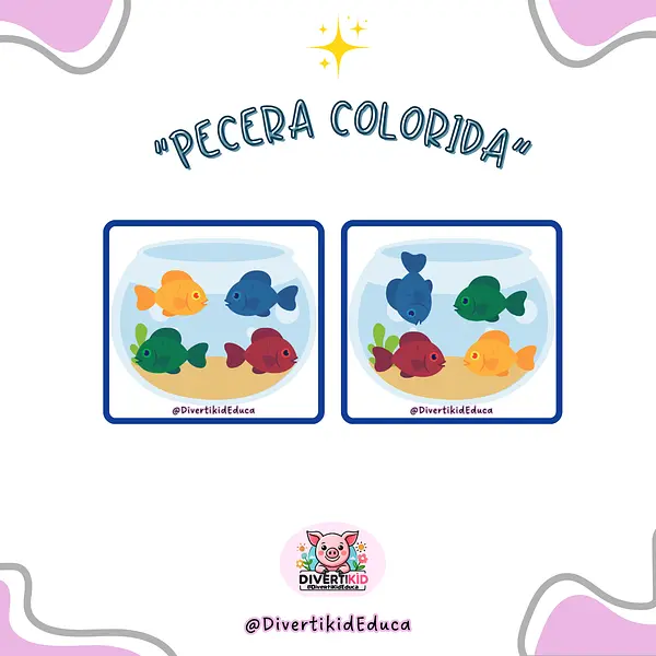 Pecera de colores