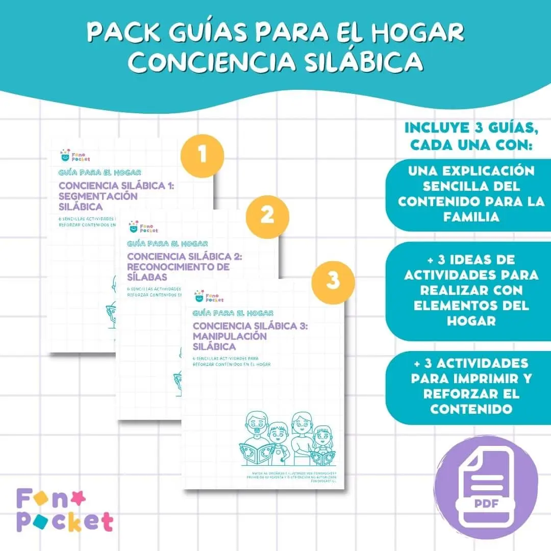 Pack guías para el hogar conciencia silábica