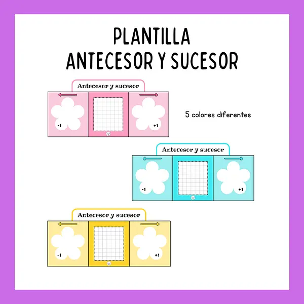 PLANTILLA DE ANTECESOR Y SUCESOR