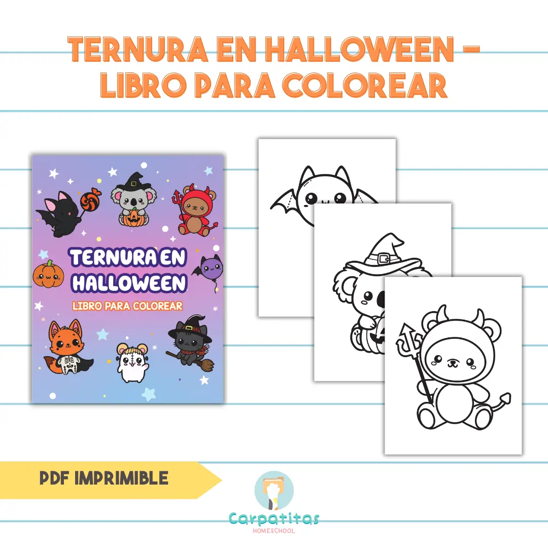 Libro para Colorear de Halloween | Ternura en Halloween