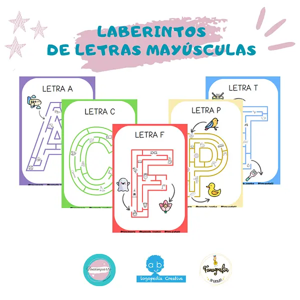 Laberintos de Letras Mayúsculas