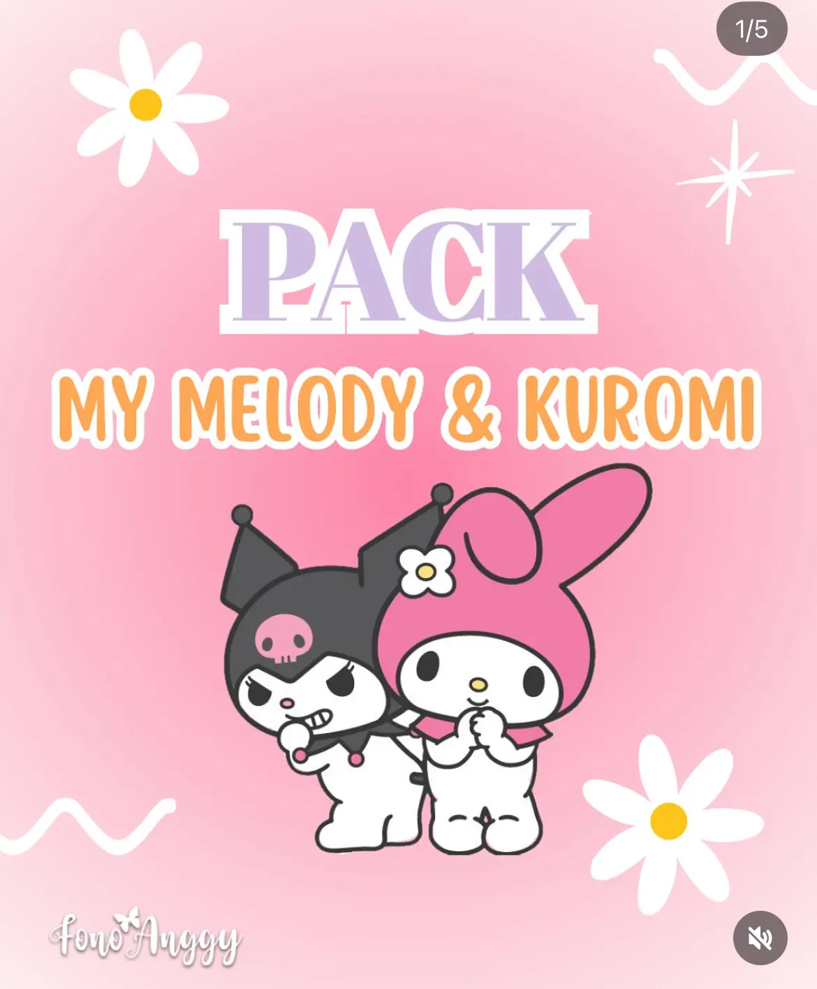 Pack My melody y kuromi