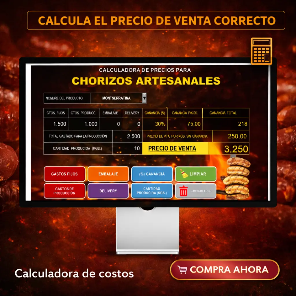 Calculadora de costos para chorizos