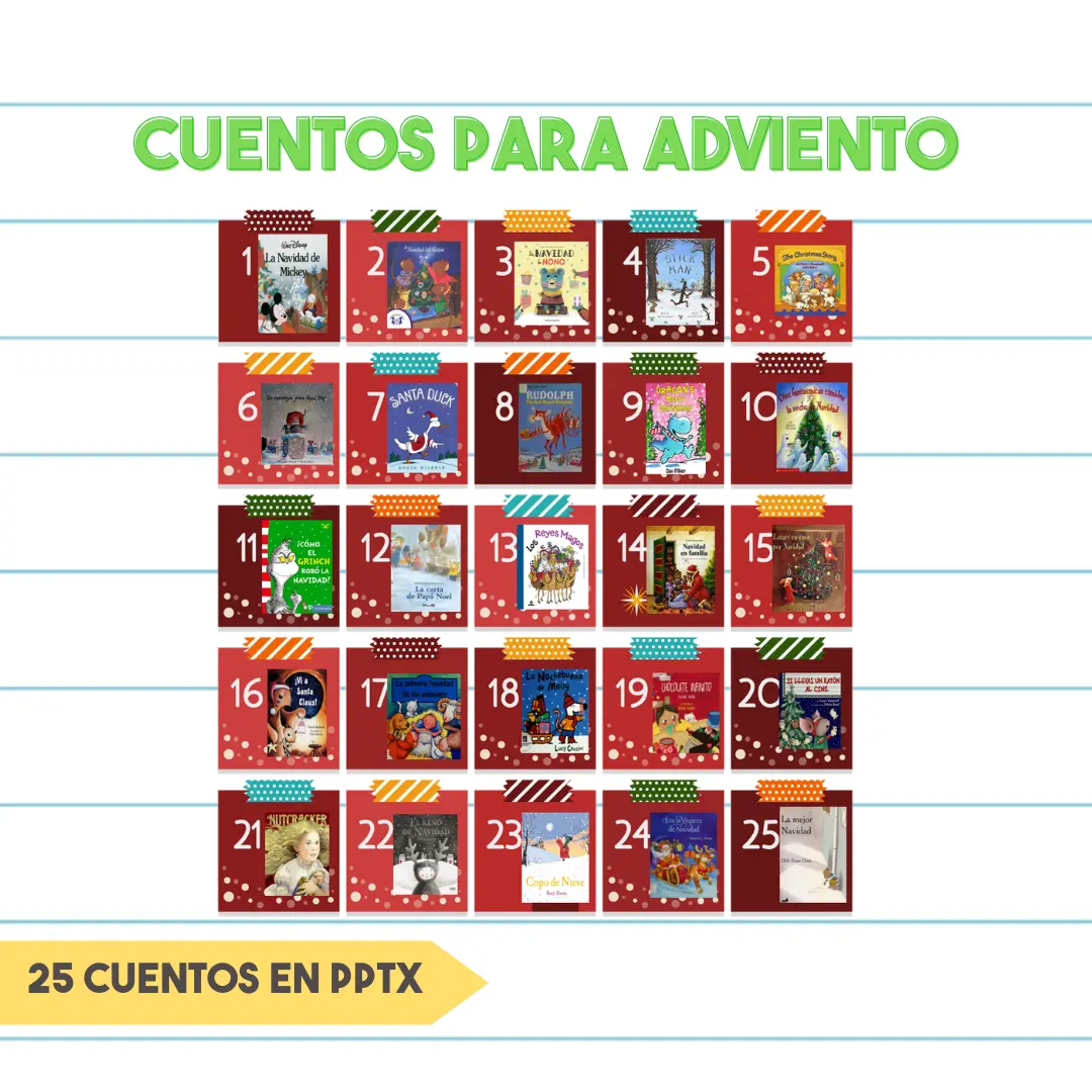 Cuentos Para Adviento - 25 Audiocuentos Navideños en PowerPoint