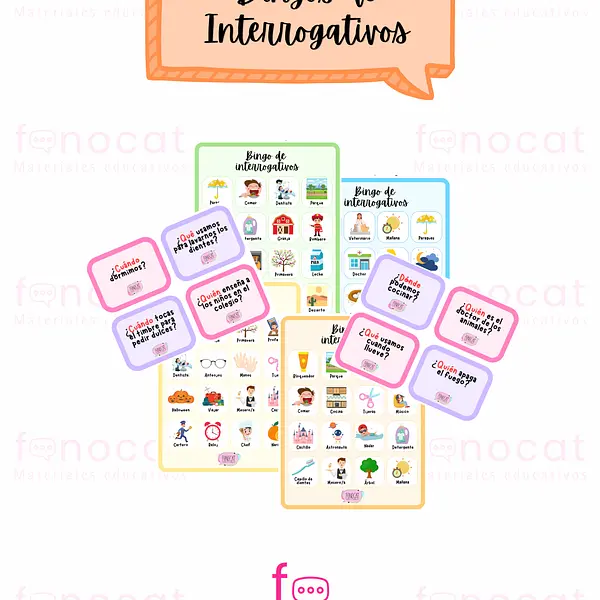 Bingo de Interrogativos