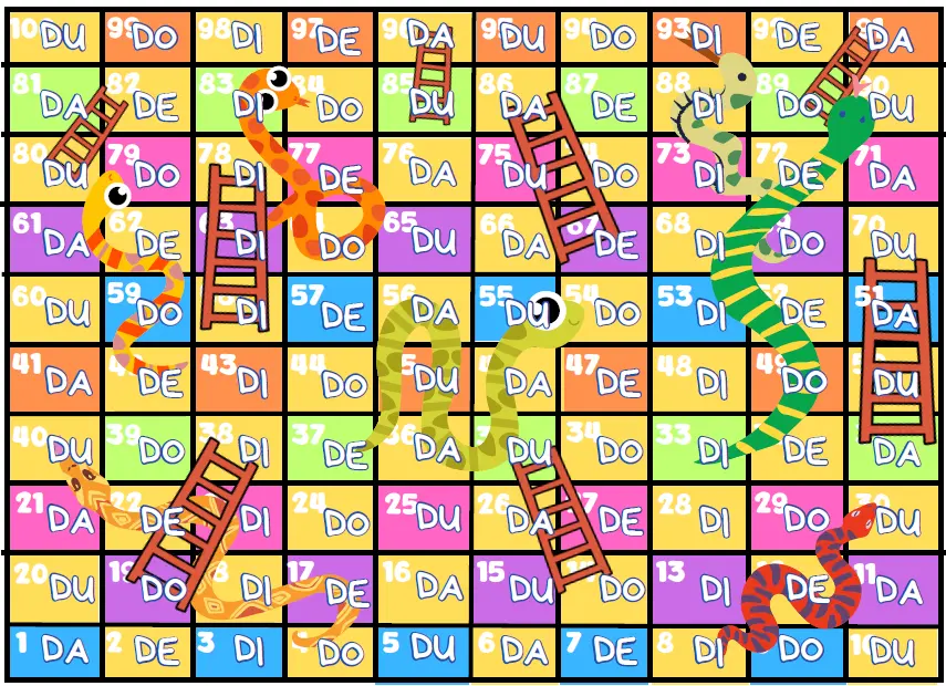 Serpientes y Escaleras - Fonema D