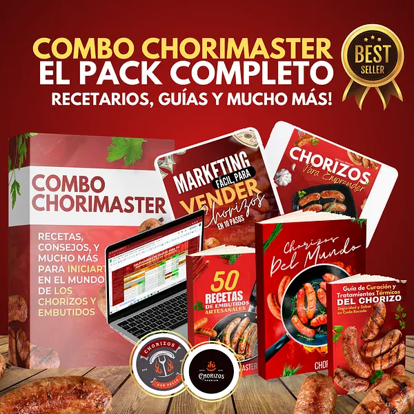 COMBO CHORIMASTER RECETARIOS