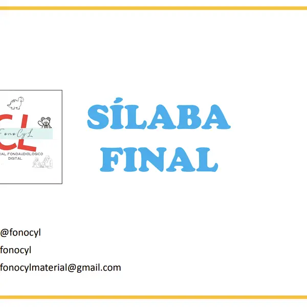 Silaba final
