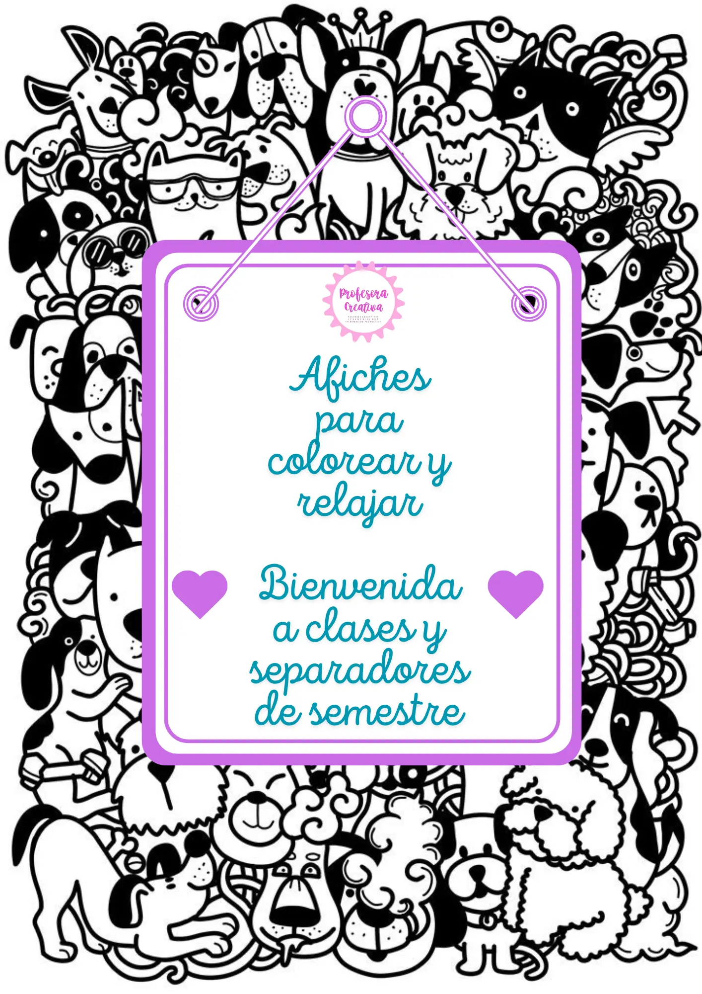 Separadores de semestre/afiches de bienvenida a clases