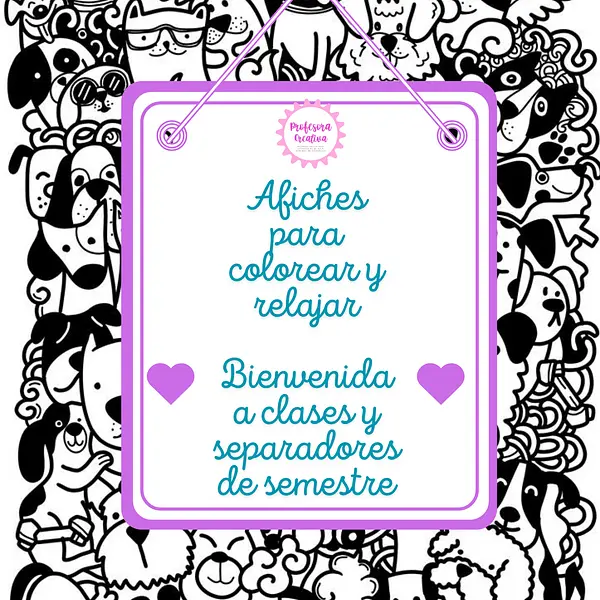 Separadores de semestre/afiches de bienvenida a clases