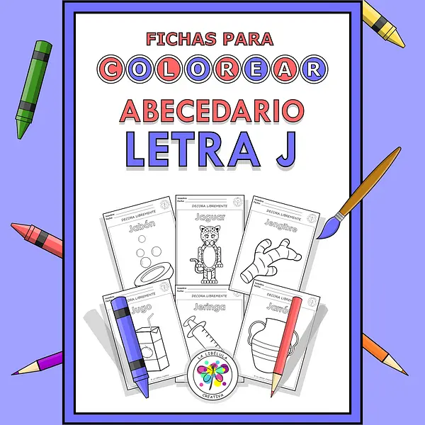 Spanish Worksheets Coloring Letter J Objects Colorear Letra J Objetos NO PREP