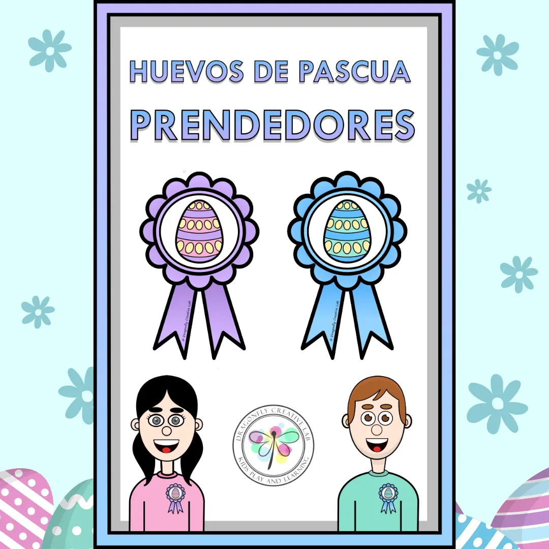 Spanish Pin Easter Egg Spring - Prendedor Huevo de Pascua Primavera Craft