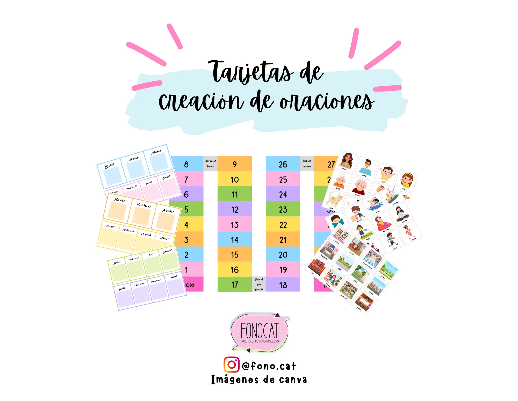 Tarjetas de creación de oraciones