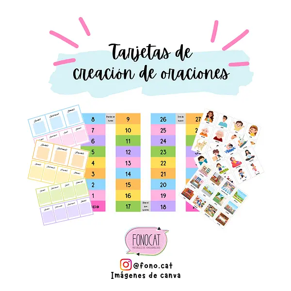 Tarjetas de creación de oraciones