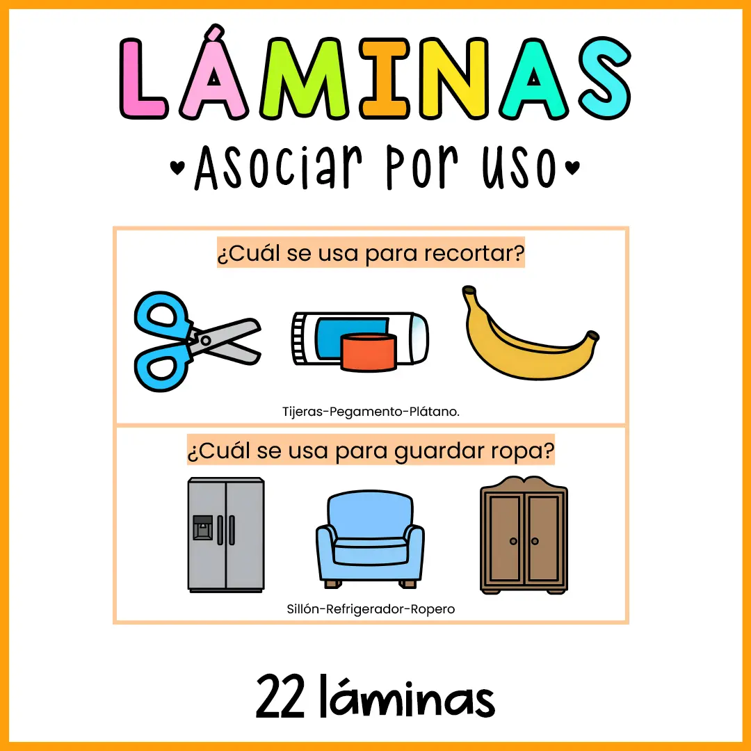 LÁMINAS ASOCIAR POR USO