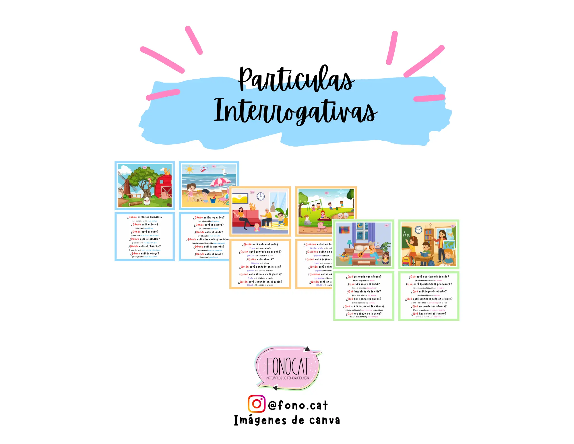 Partículas Interrogativas (Qué, Dónde, Quién)