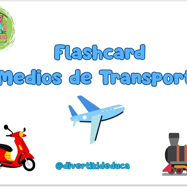 Flash Card Medios de Transporte