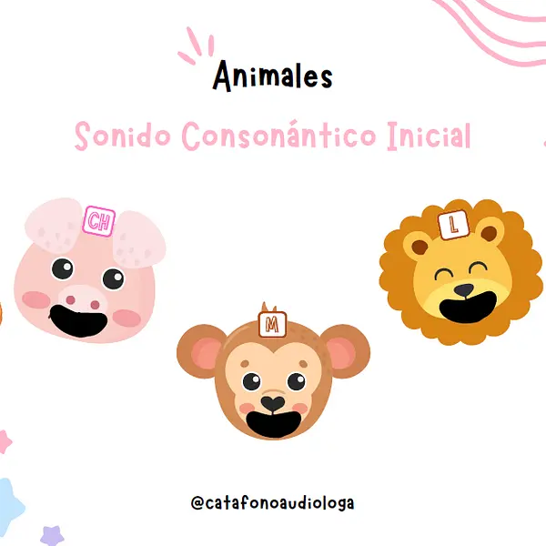 Animales Identificación Sonido Consonántico Inicial