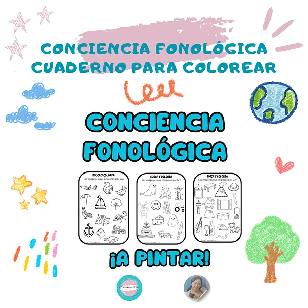 Conciencia Fonológica - Cuaderno para colorear