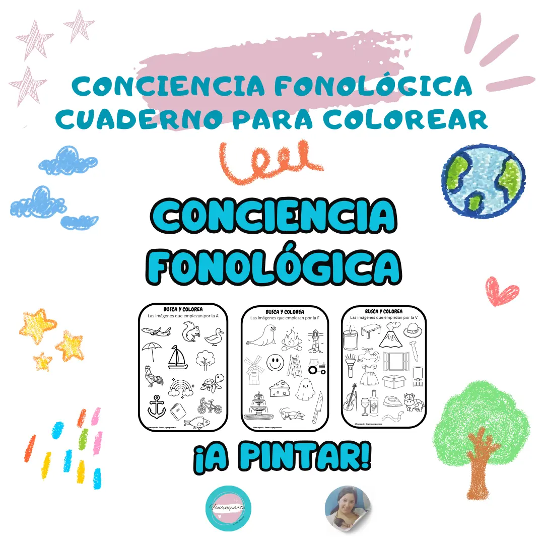 Conciencia Fonológica - Cuaderno para colorear