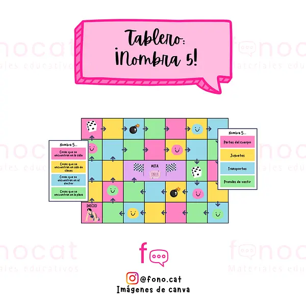 Juego: ¡Nombra 5!