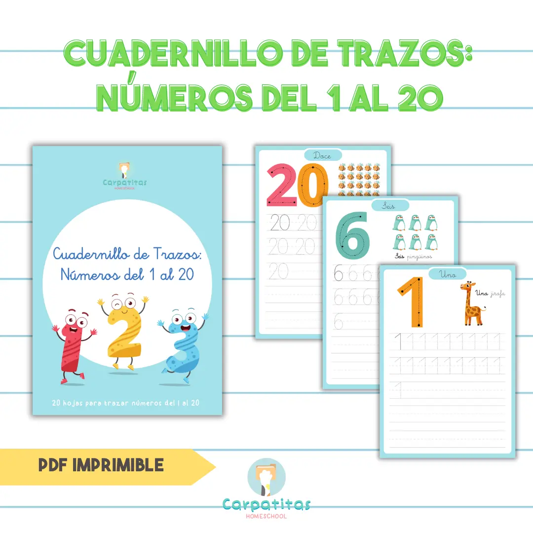 Cuadernillo de Números del 1 al 20