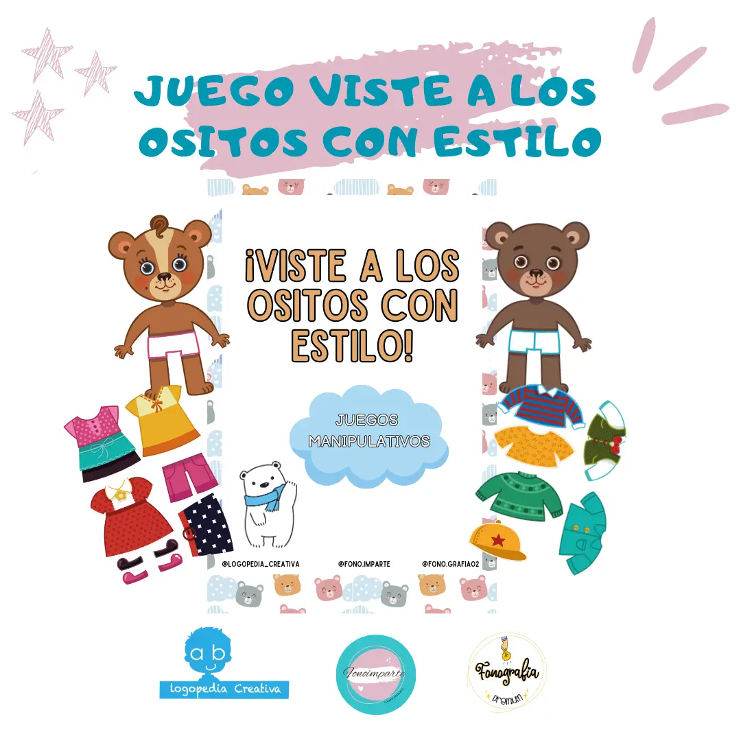 Juego Viste a los Ositos con Estilo