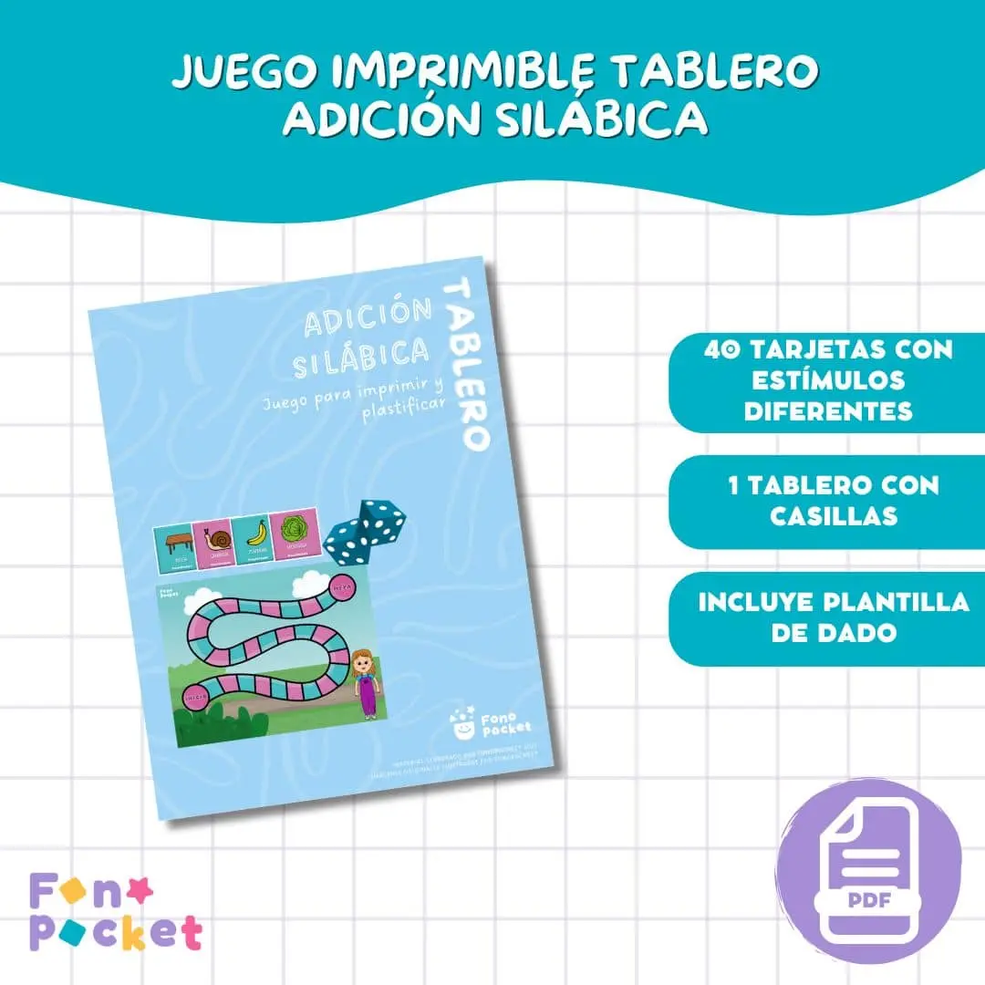 Tablero adición silábica