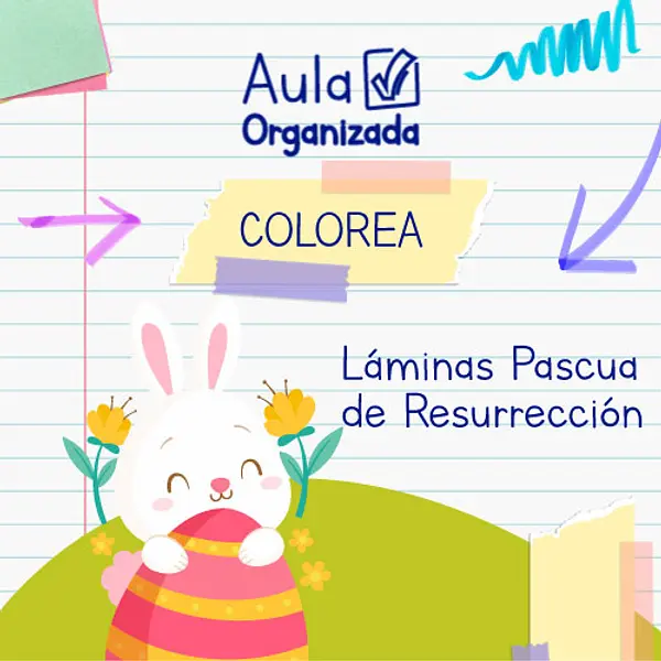 Láminas para colorear - pascua de resurrección