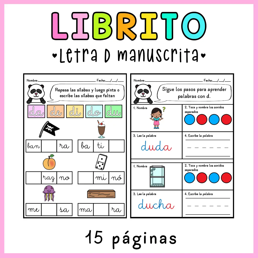 PACK LIBRITOS LECTOESCRITURA MANUSCRITA