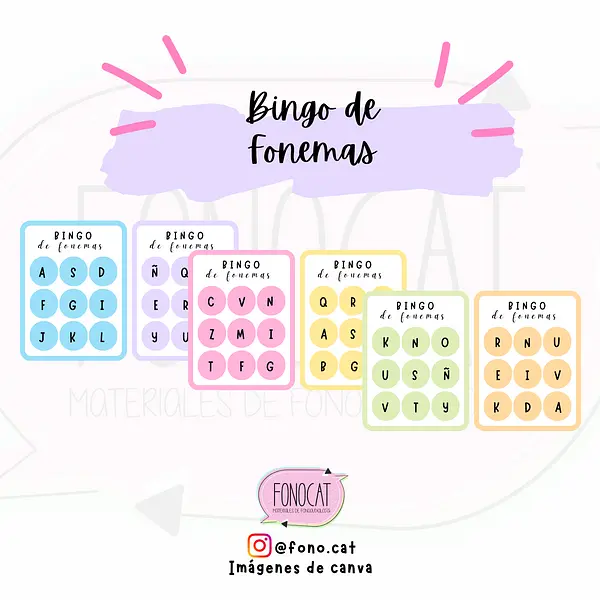 Bingo de Fonemas