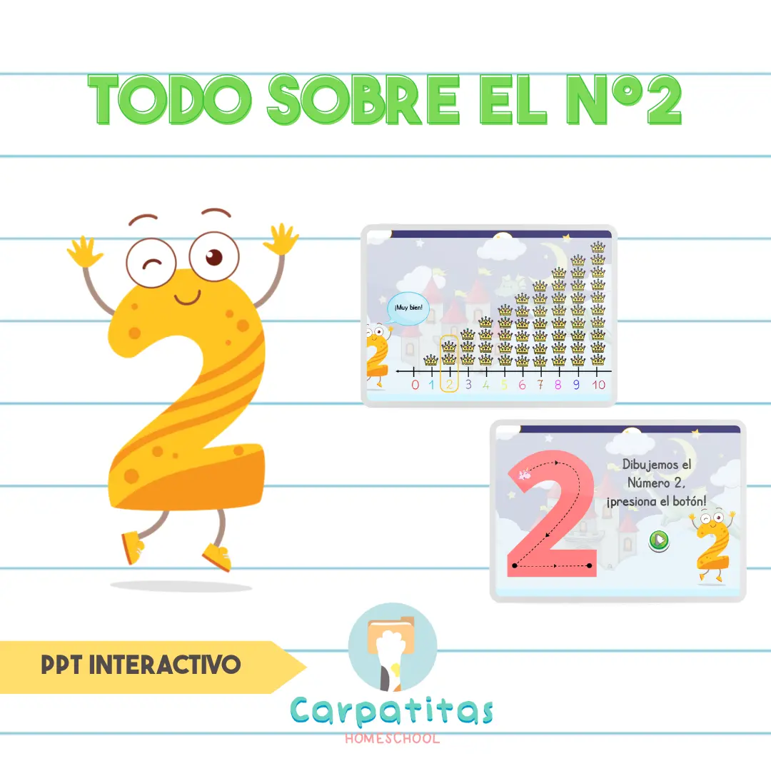 El Número 2 Para Niños