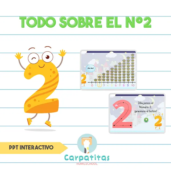 El Número 2 Para Niños