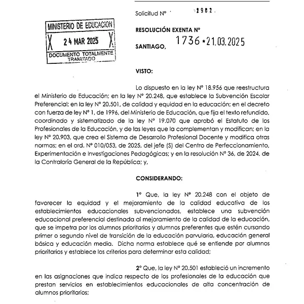 Porcentaje de alumnos prioritarios 2025