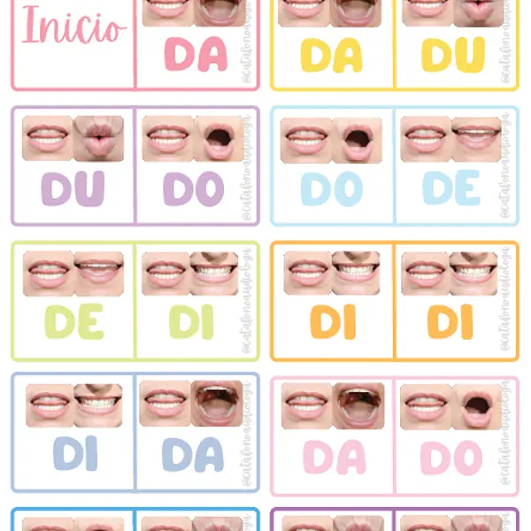 Dominó Sílabas con D