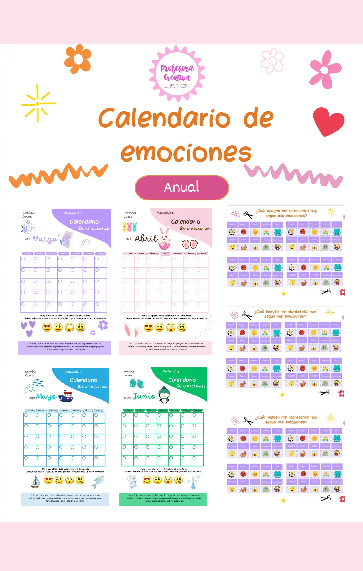Calendario de emociones (Anual)