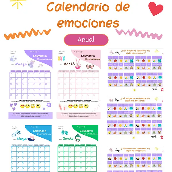 Calendario de emociones (Anual)