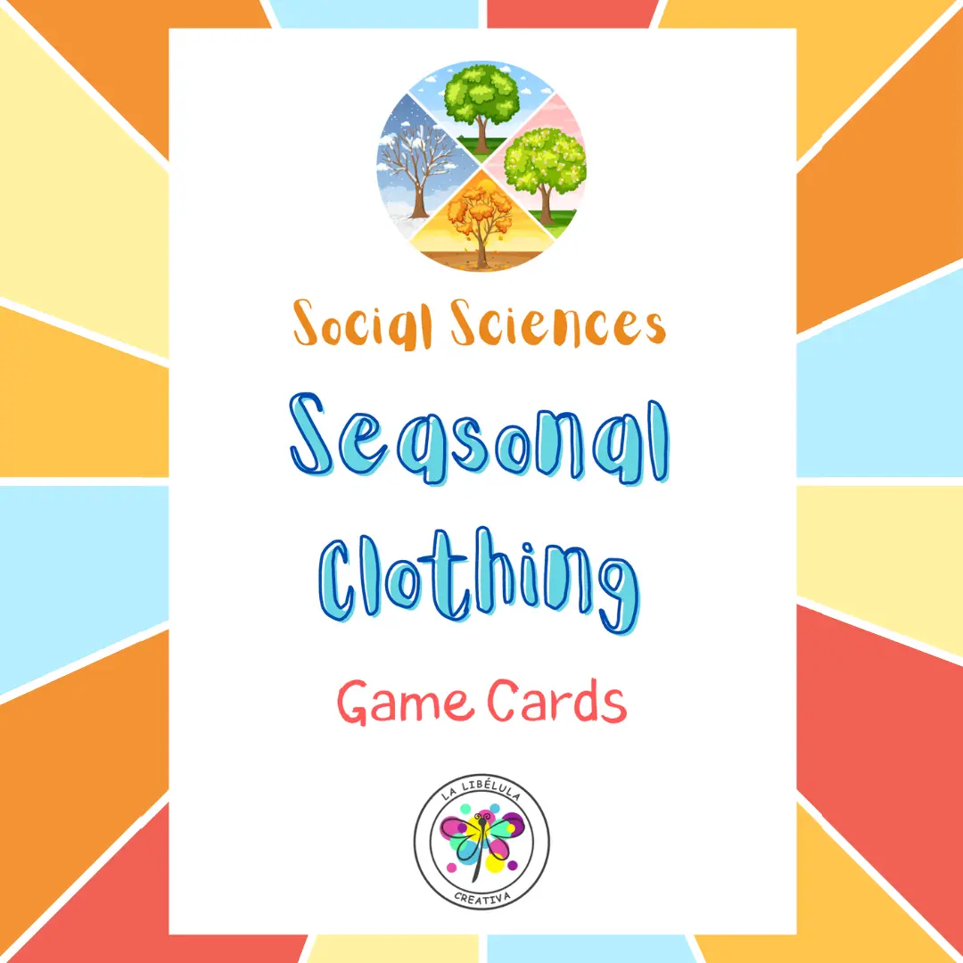 Seasonal Clothing Game Cards Social Sciences Color NO PREP Clothes