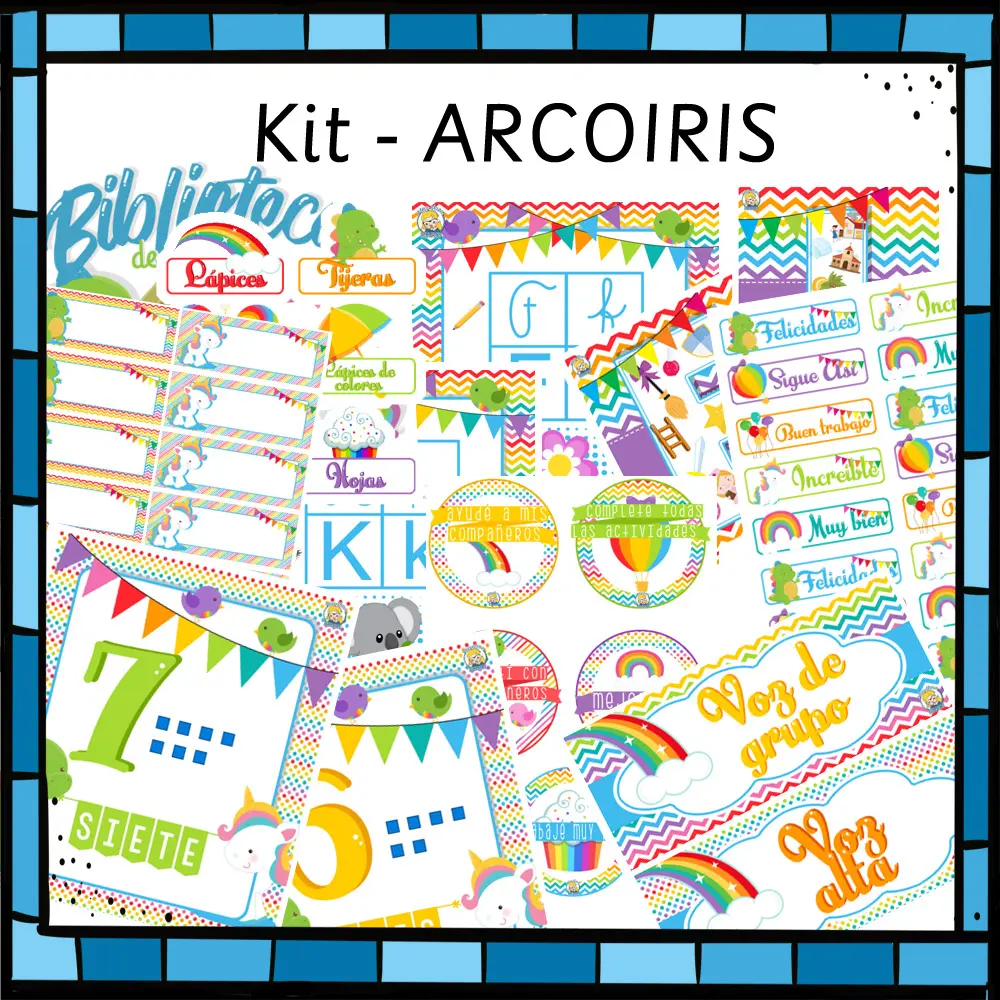 Pack sala de clase - ARCOIRIS
