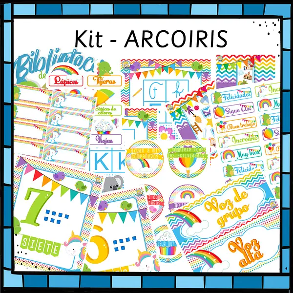 Pack sala de clase - ARCOIRIS